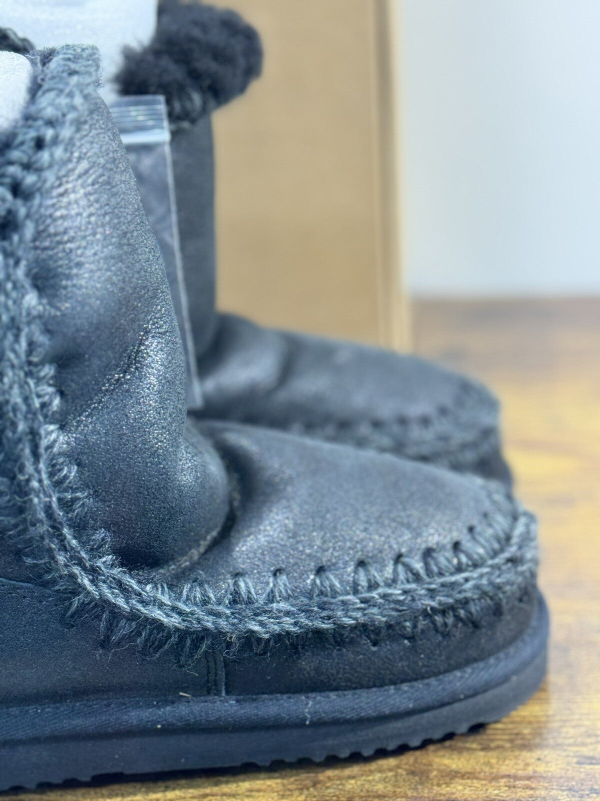 Mou Eskimo Boot 24 Cm  Nero Laminato Casual Mou Woman Boot 36