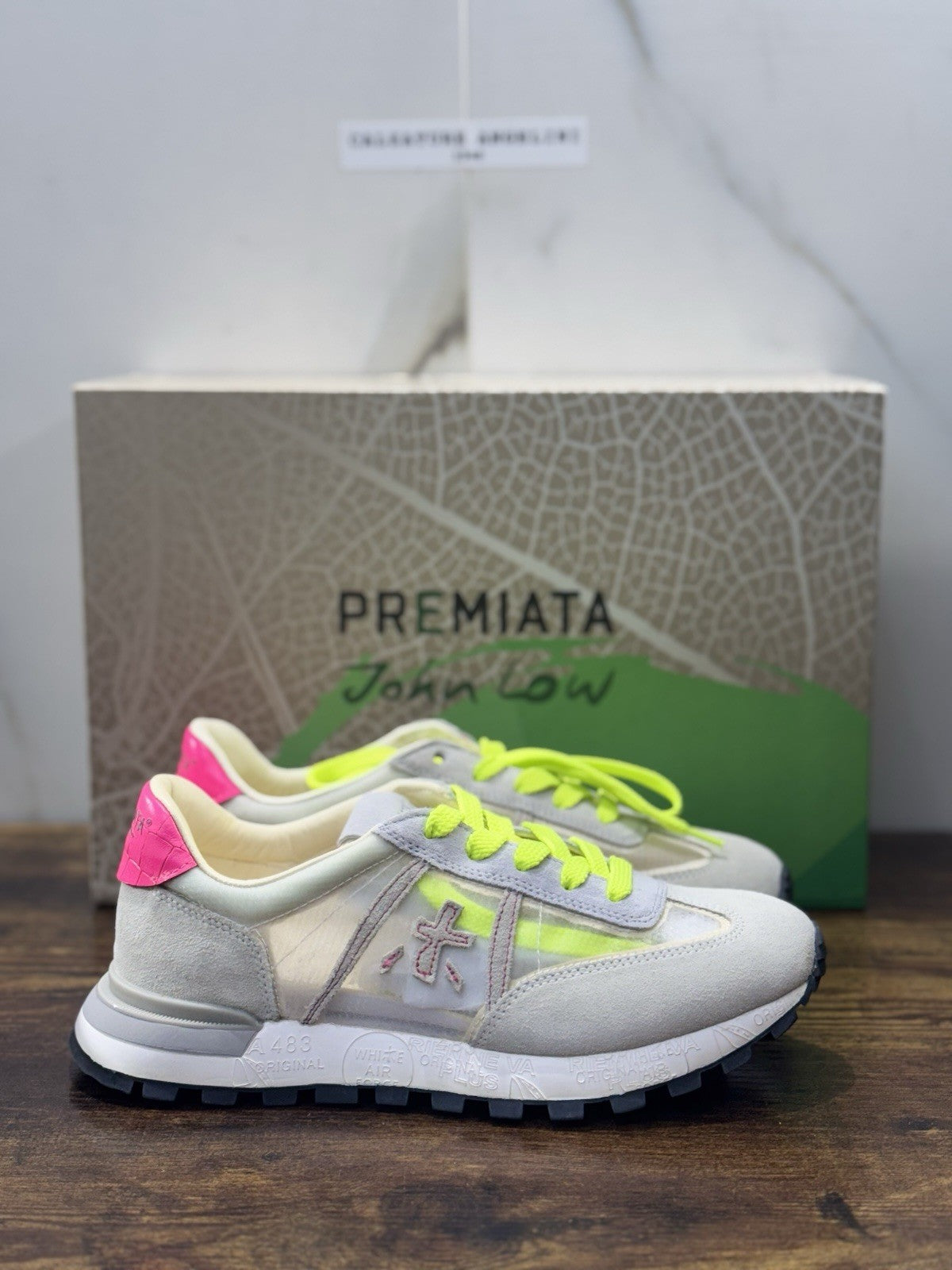 Premiata John Low  Sneaker Pelle Beige  Casual Premiata Scarpa Donna 36