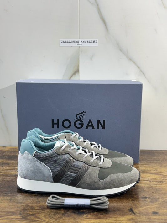 Hogan H429 sneaker uomo Pelle  Suede Grey hogan luxury men shoes 41.5