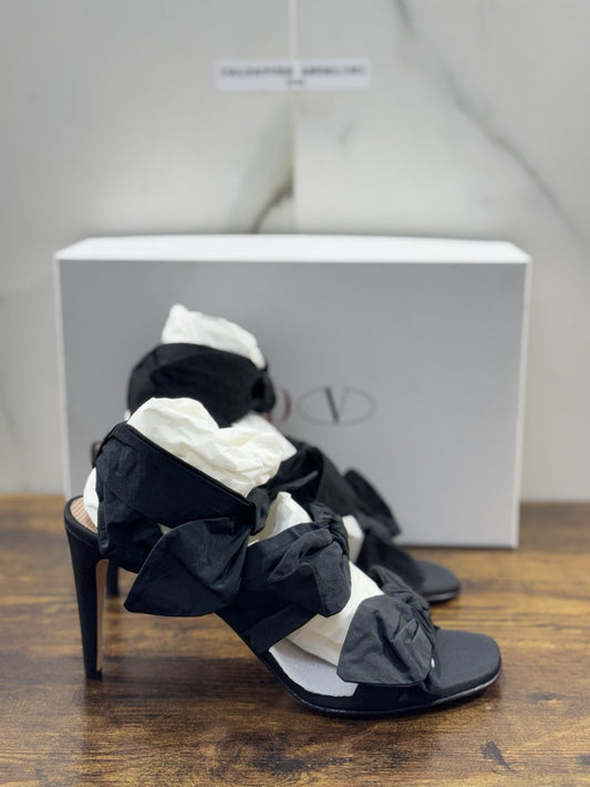 Red V Sandalo Nero   Luxury Sandal Valentino Donna 39