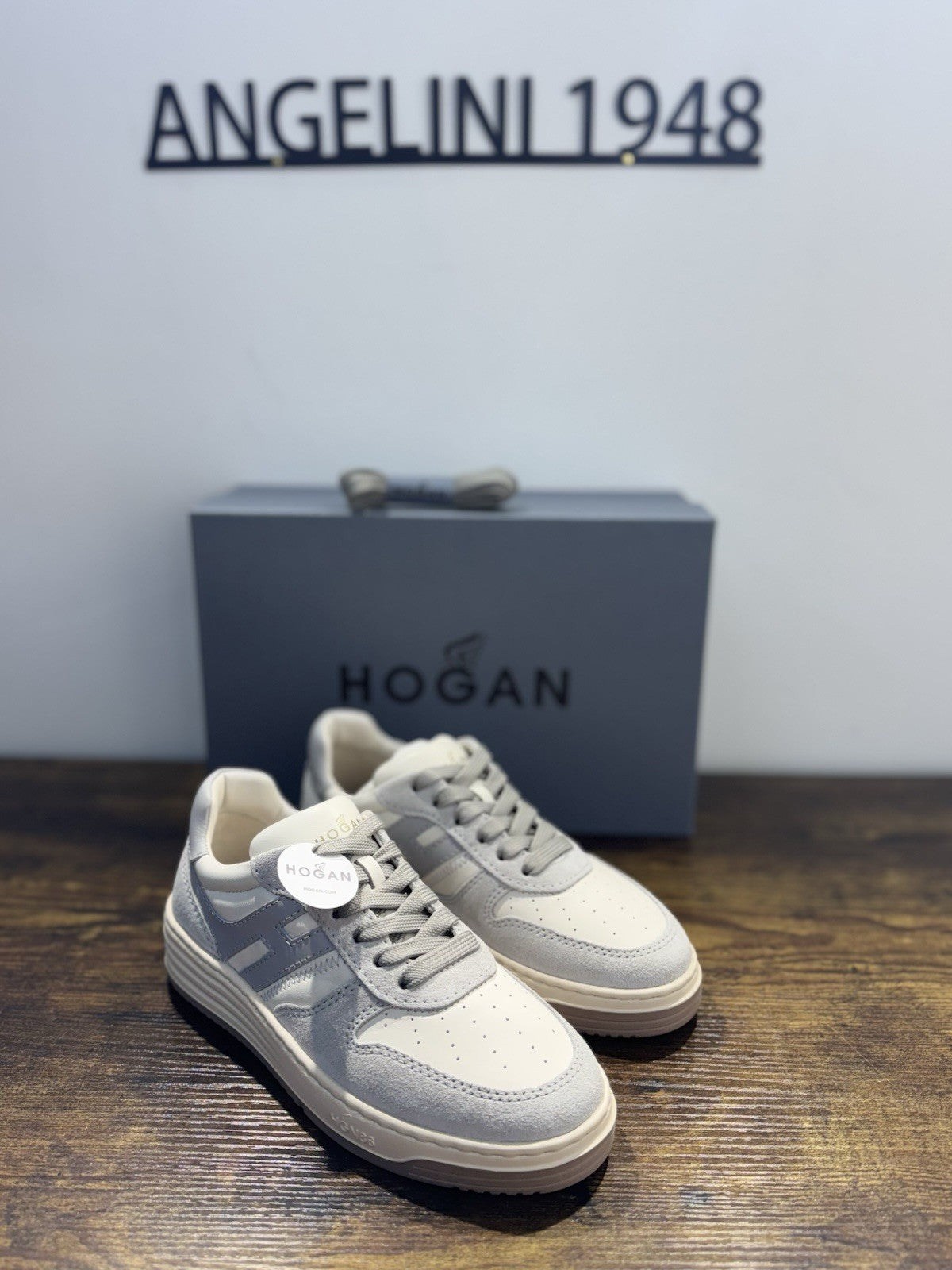 Hogan H630 Sneaker Suede E Pelle Memory Grey Casual Donna 39