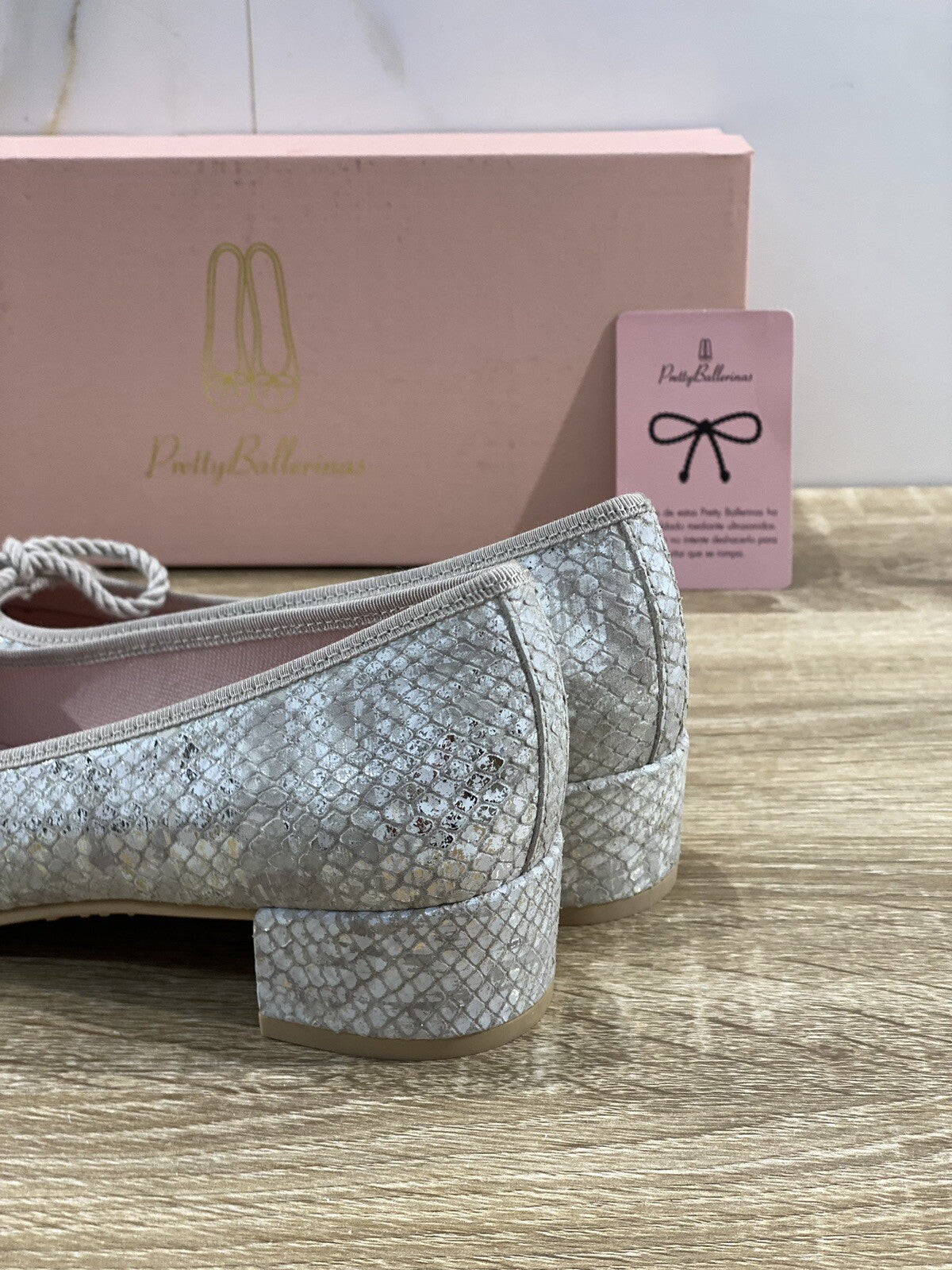Pretty Ballerinas Scarpa Donna Pelle Argento Casual Ballerina Donna 38.5