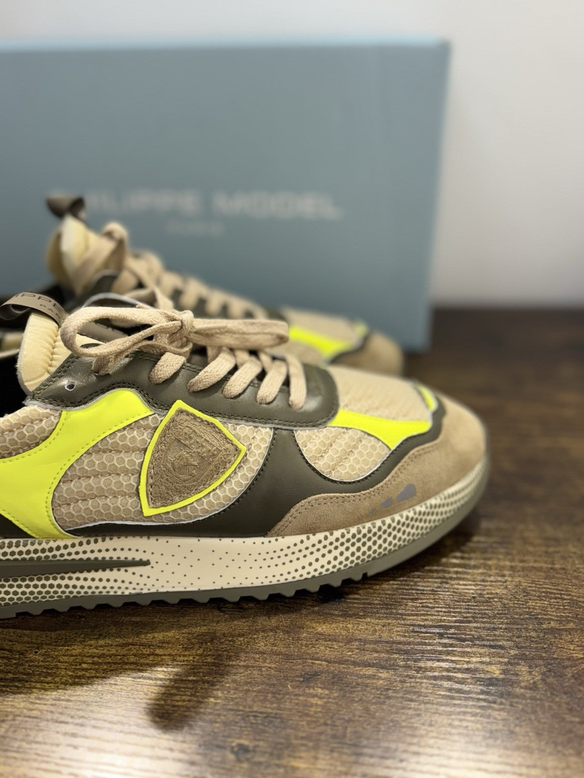 Philippe Model Olympique Low  Sneaker Pelle Militare       Casual Uomo 43