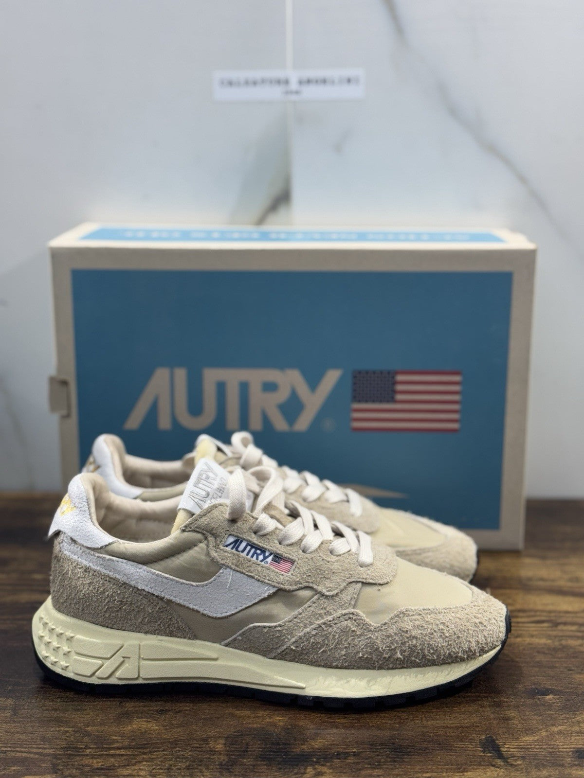 Autry Reelwind  Low Sneaker Suede Beige    Casual Autry Donna 39