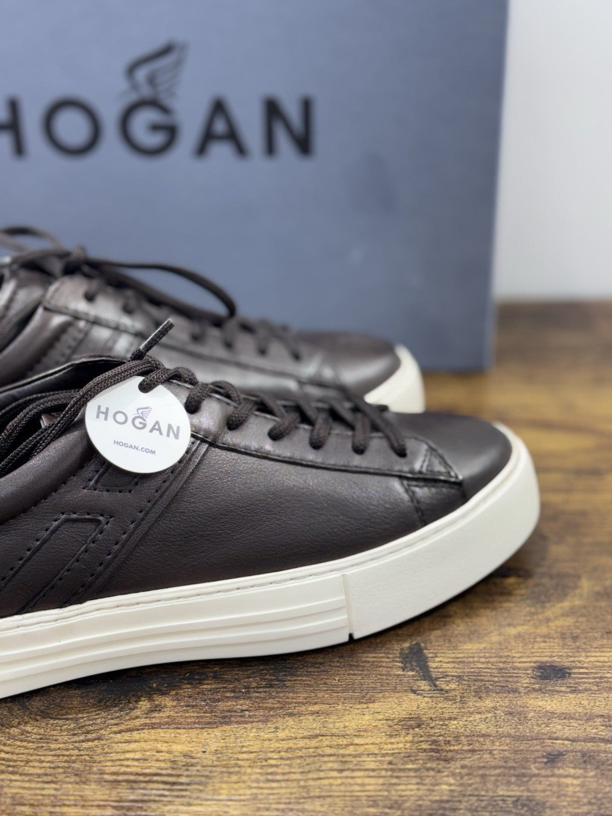 Hogan Rebel  Sneaker  Pelle Marrone  Memory Foam   Casual Hogan   Uomo 40.5