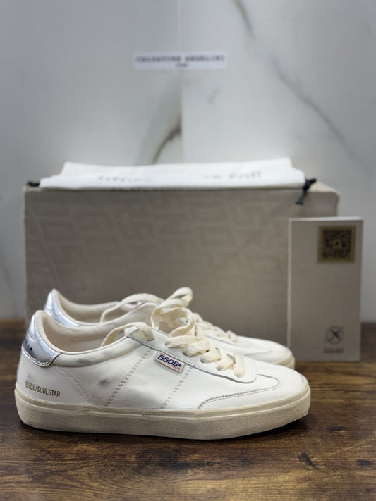 Golden Goose Soulstar Pelle Bianca Silver  Luxury Sneaker Golden Goose Donna 37