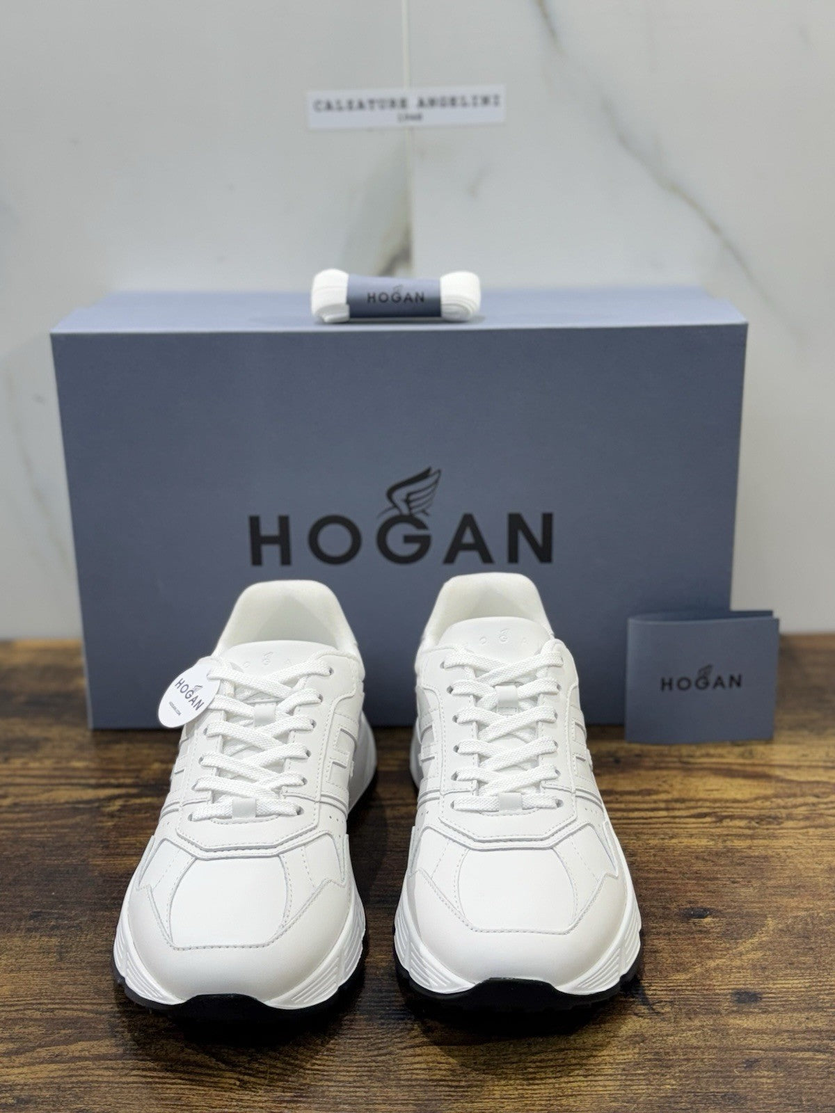 Hogan New Hyperlight Pelle Bianca    memory foam Luxury HoganShoes Uomo 42.5