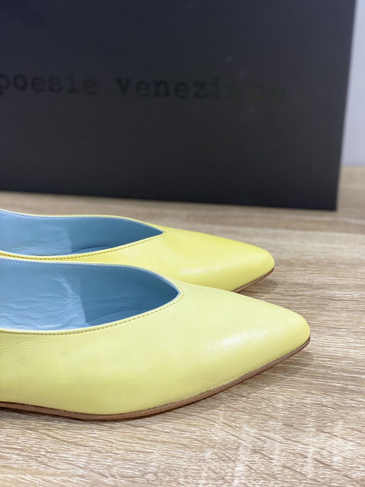 Poesie Veneziane Sandalo donna  Pelle Zolfo Slingback   made in italy 40