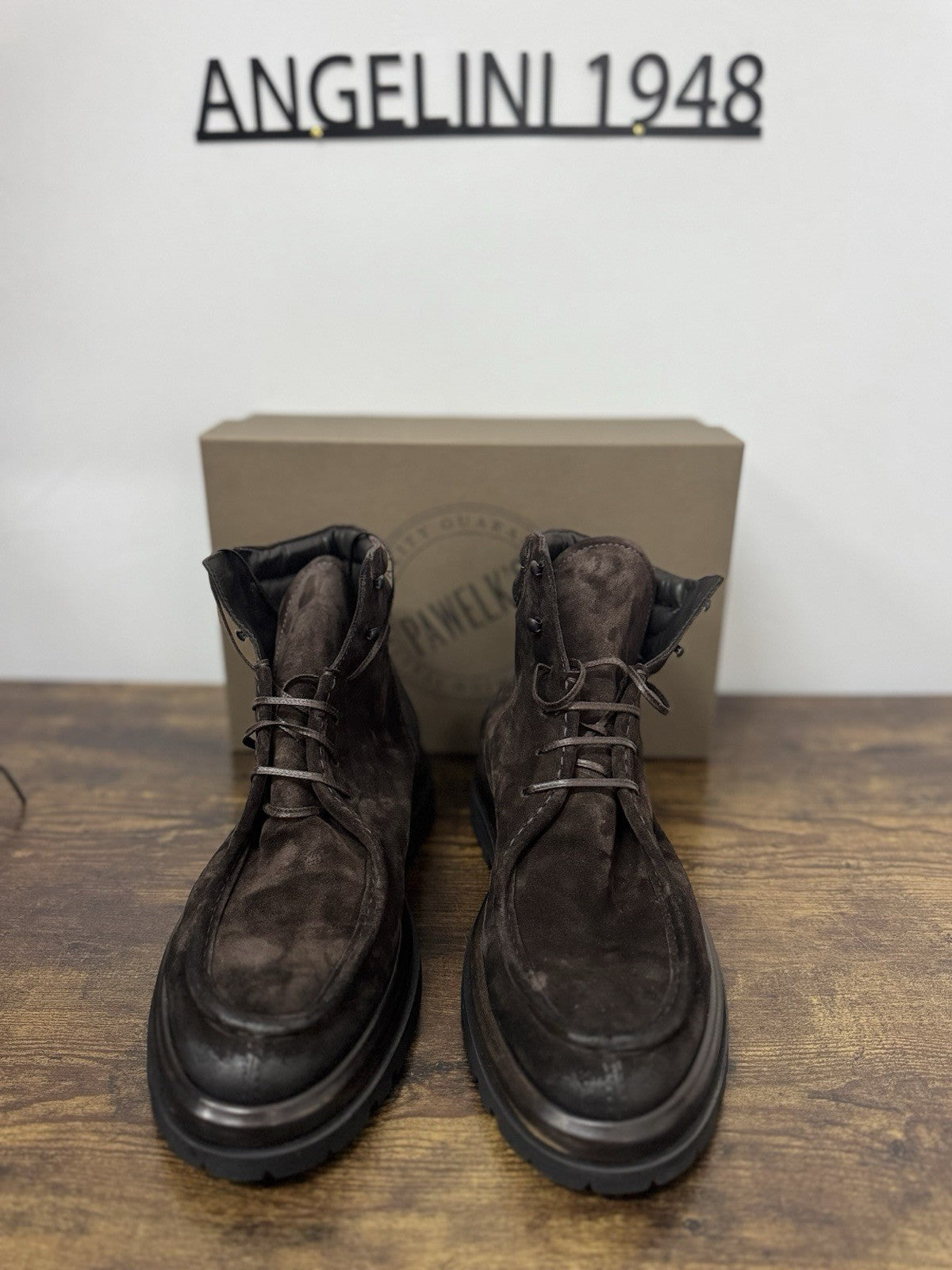 Pawelk’s Polacchino  Suede Marrone Mountain Boot    Casual Boot Uomo 43