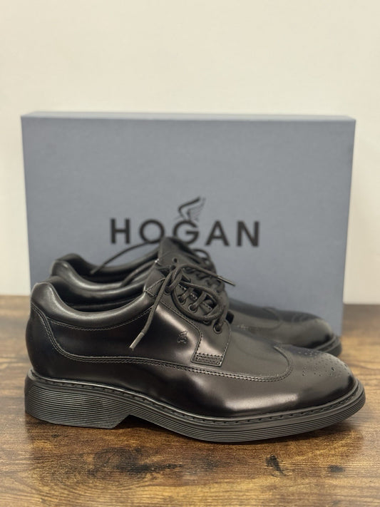 Hogan Derby Pelle Nera  Memory Foam Hogan Business Uomo 40.5