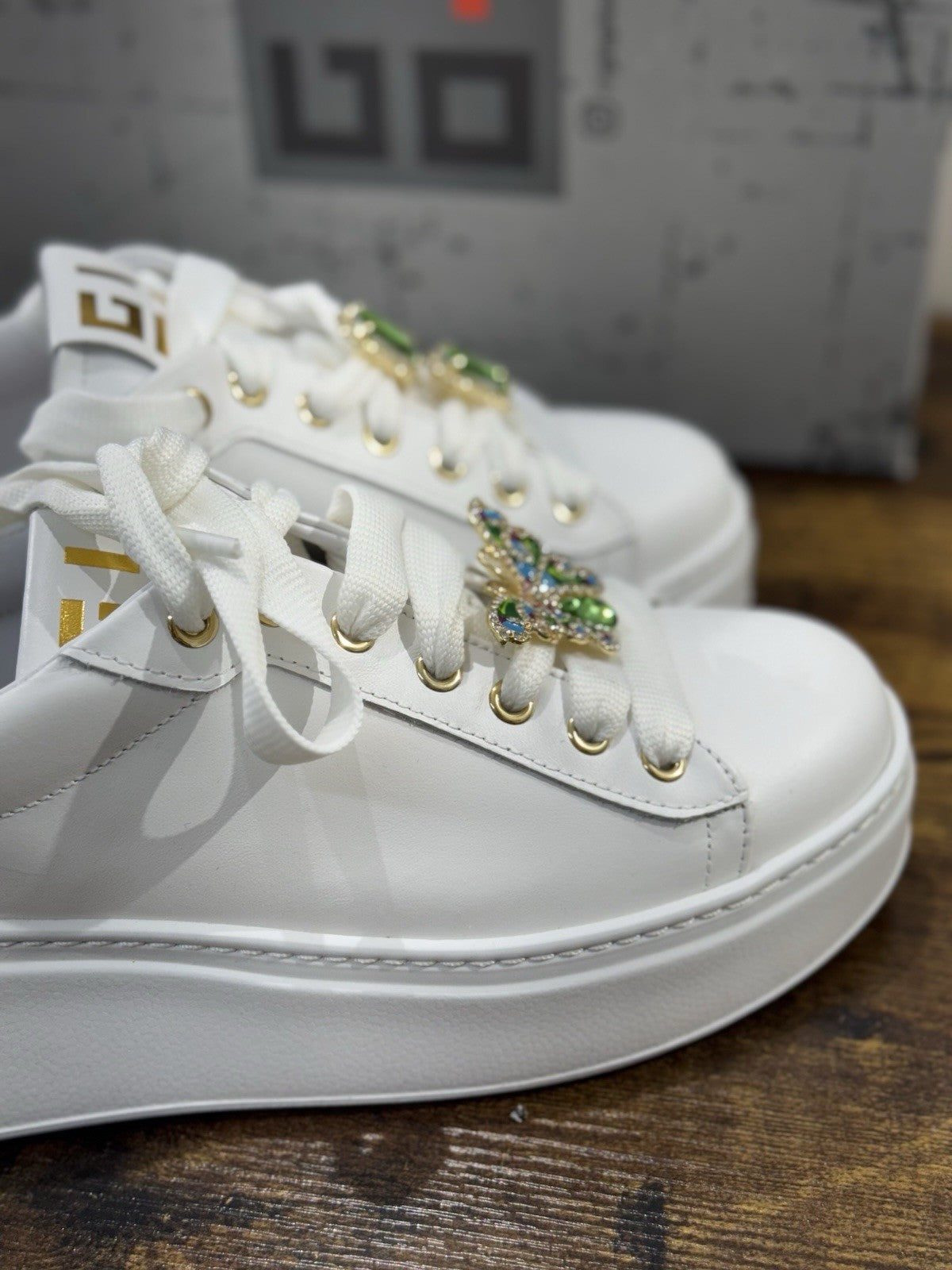 Gio+ Sneaker Pelle Bianca Causal Donna 39