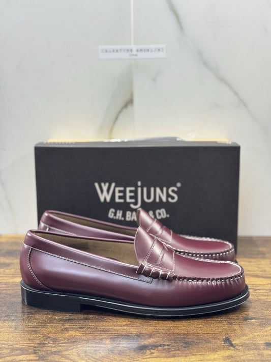 G.H BASS & Co Mocassino Pelle Wine Heritage Uomo 44.5 
