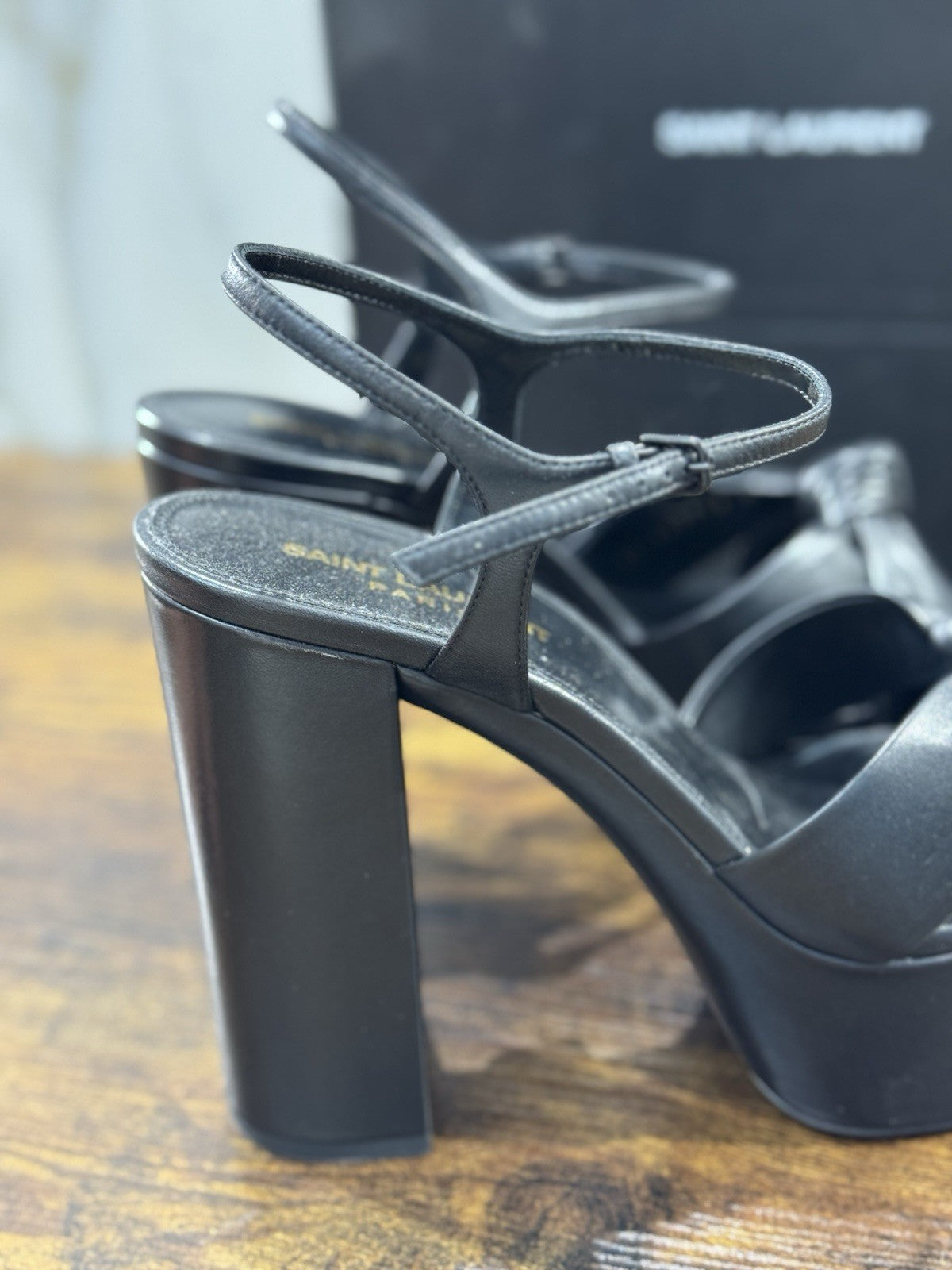 Saint Laurent Node Sand Pelle    Nero Donna  Luxury Saint Laurent Donna 39.5