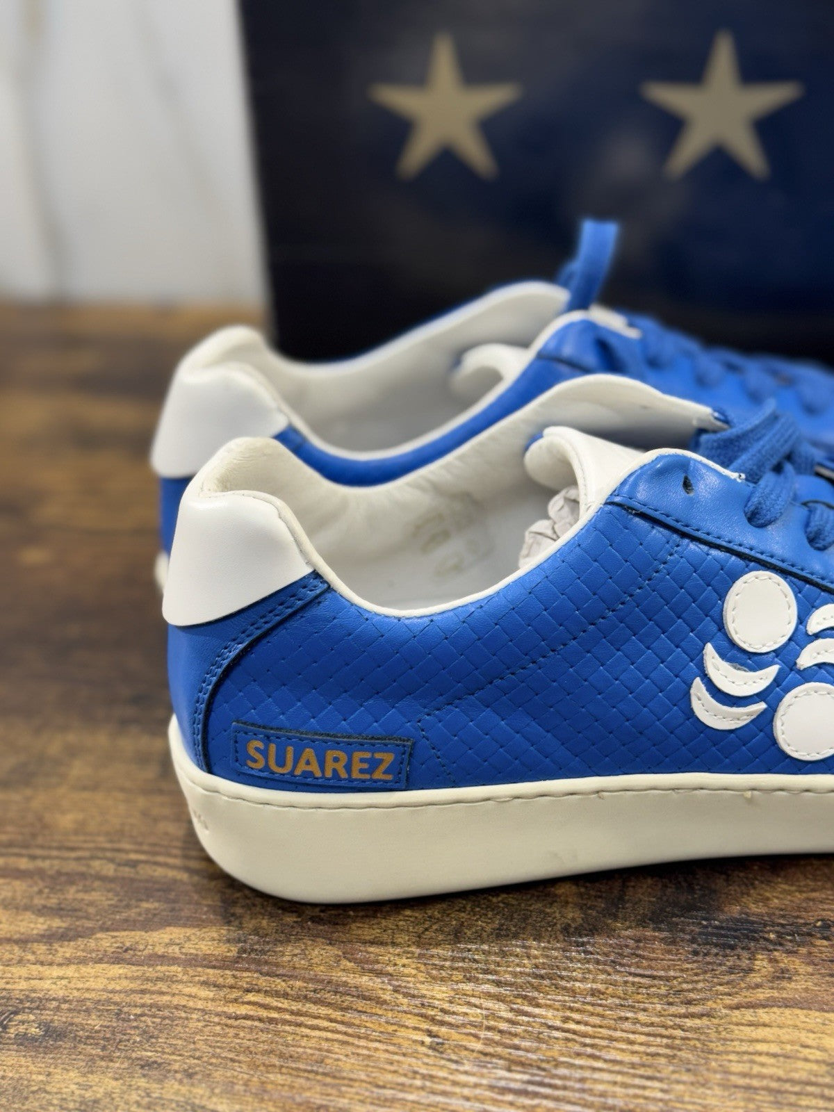 Pantofola D’oro Sneaker  Suarez   Pelle Blu Casual Scarpa  Uomo 39
