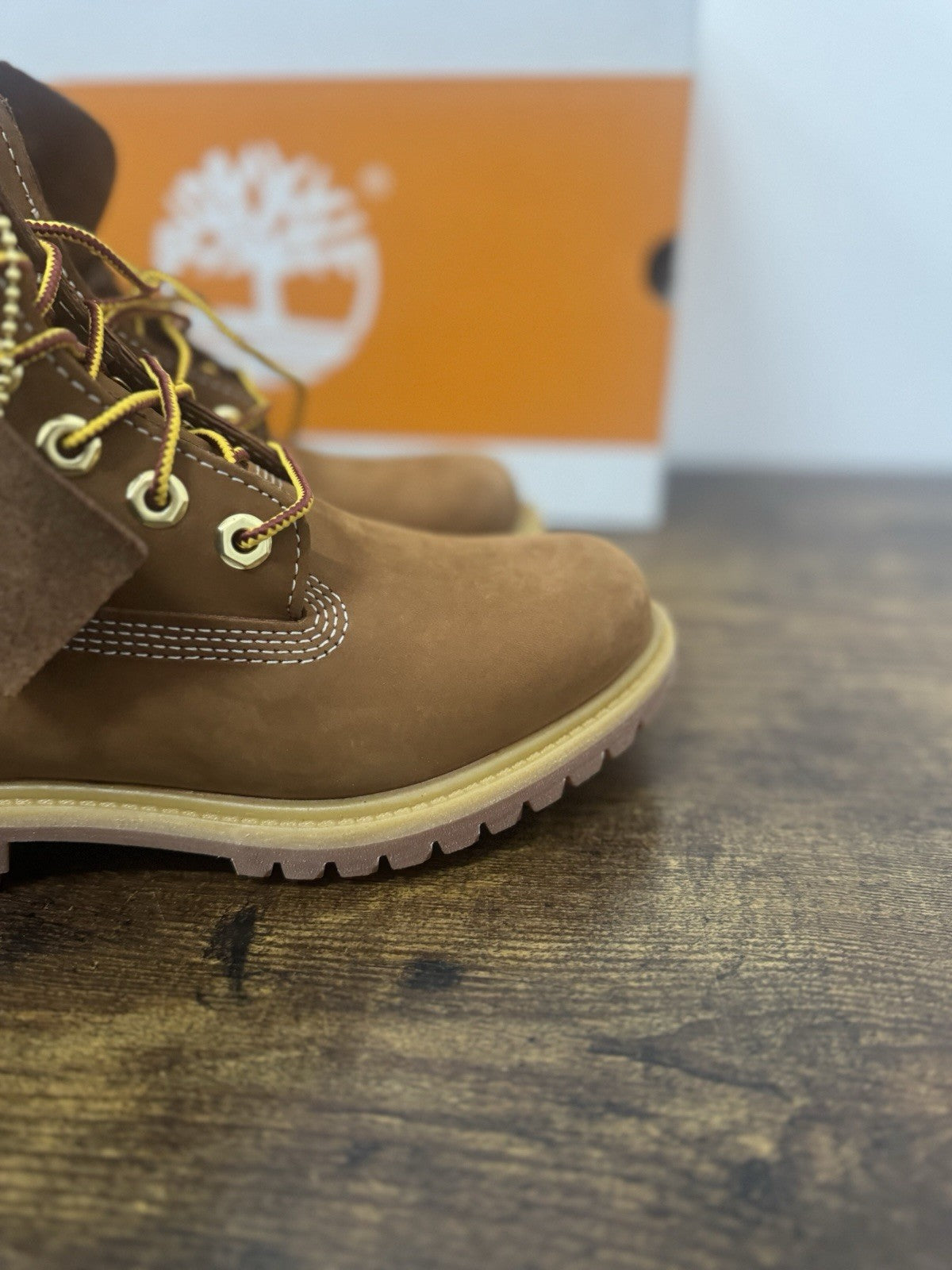 Timberland Icon Boot 6 In Lace Waterproof Pelle Brown Donna 37