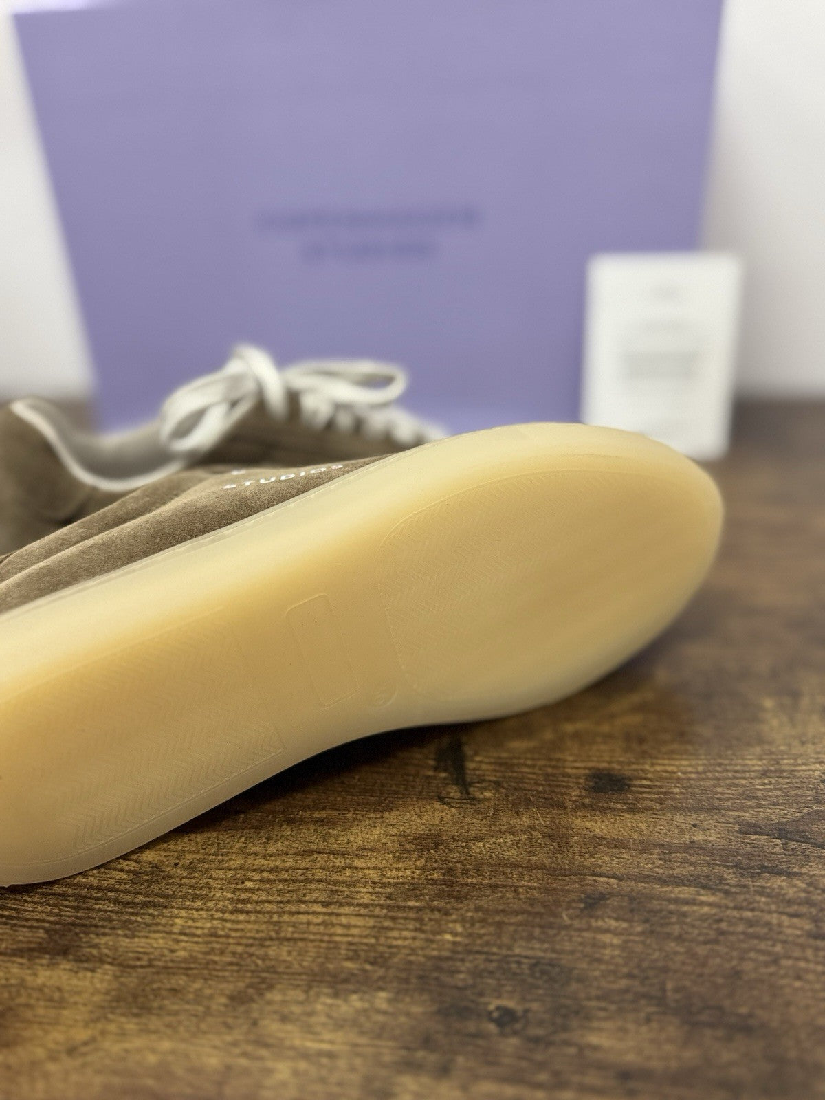 Copenhagen Sneaker Pelle Suede Taupe  Logo   Causal Donna  40