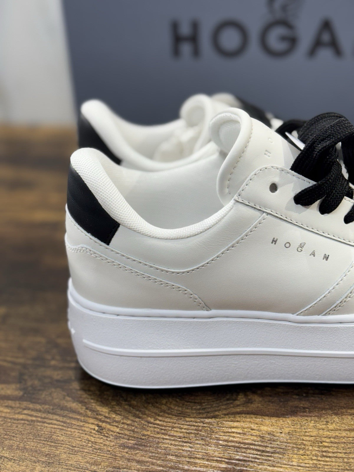 Hogan H670  Sneaker Pelle Bianca Zeppa   Memory Foam Scarpa Hogan Donna 36.5