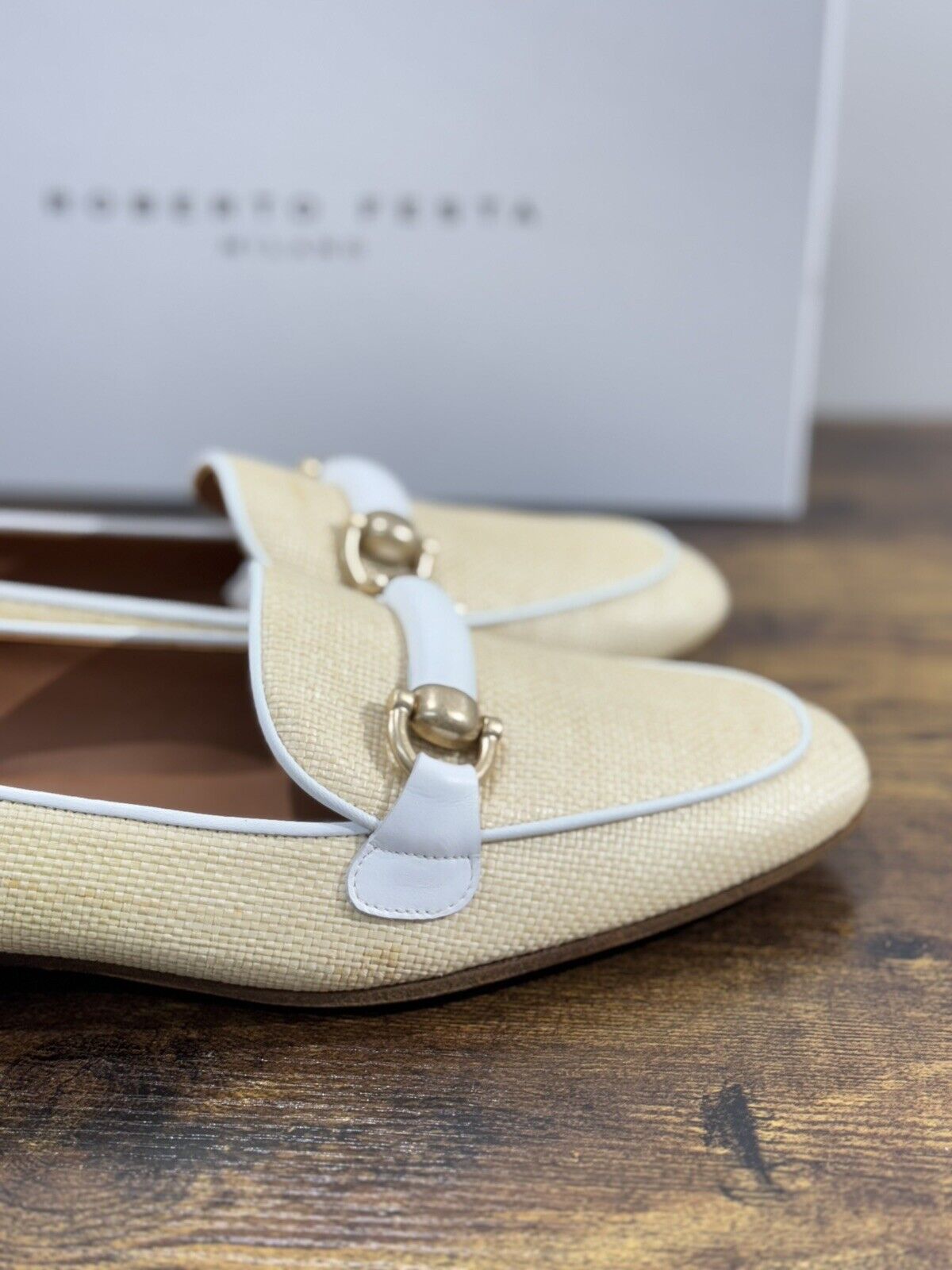 Roberto Festa Milano Mocassino Donna Beige Casual 38