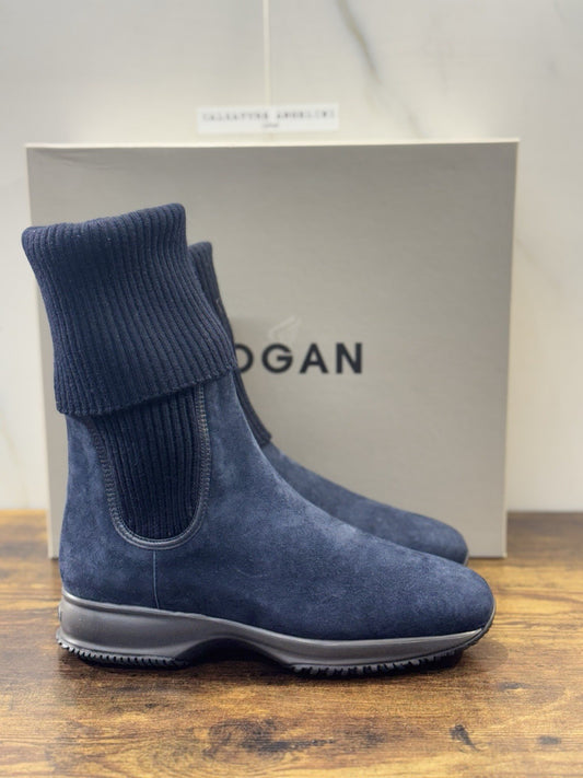 Hogan Interactive Stivaletto Lana Suede Blu           Casual Hogan Donna 35.5