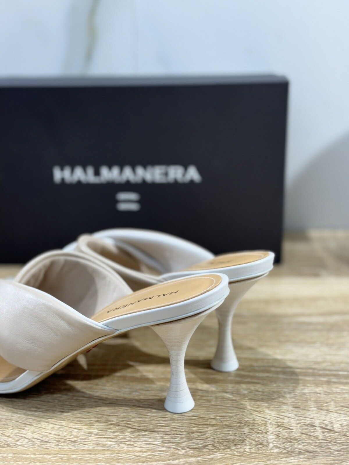 Halmanera Sandalo Donna Zena  In Pelle Lino  Luxury Shoes 41