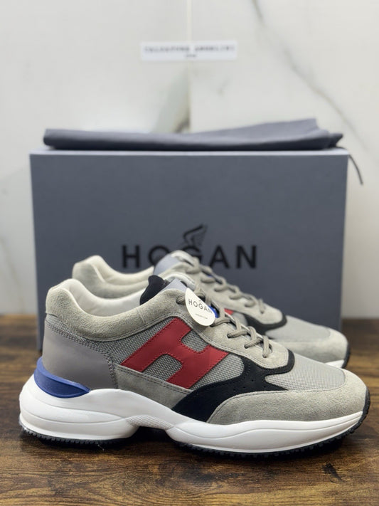 Hogan Interaction  Sneaker Pelle Grey  Memory Foam Luxury Hogan Uomo 42.5