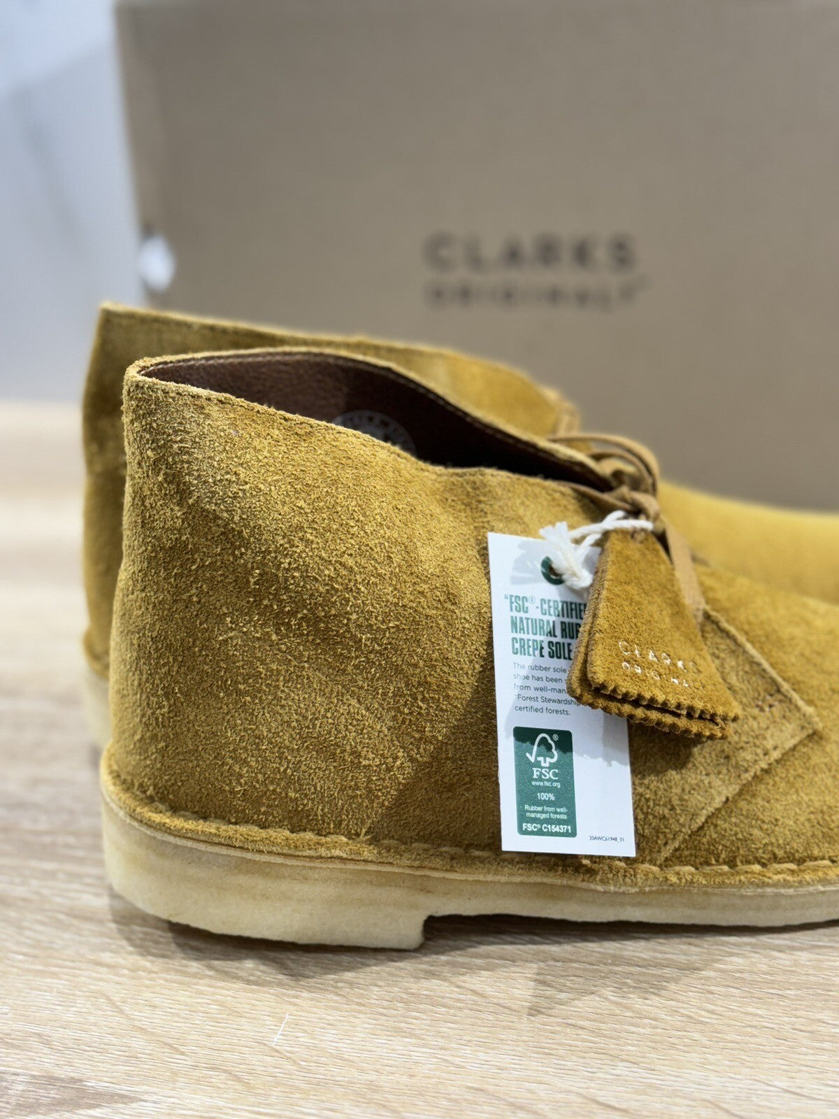 Clarks Desert Boot  Scarpa Uomo Suede Brown Orange Icon Clarks Men Shoes 44