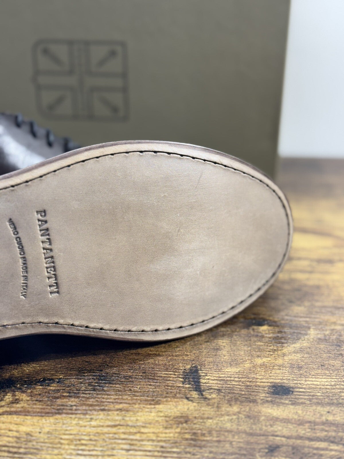 Pantanetti Scarpa   Uomo Derby Pelle   Luxury Handmade Pantanetti Men Shoes 44
