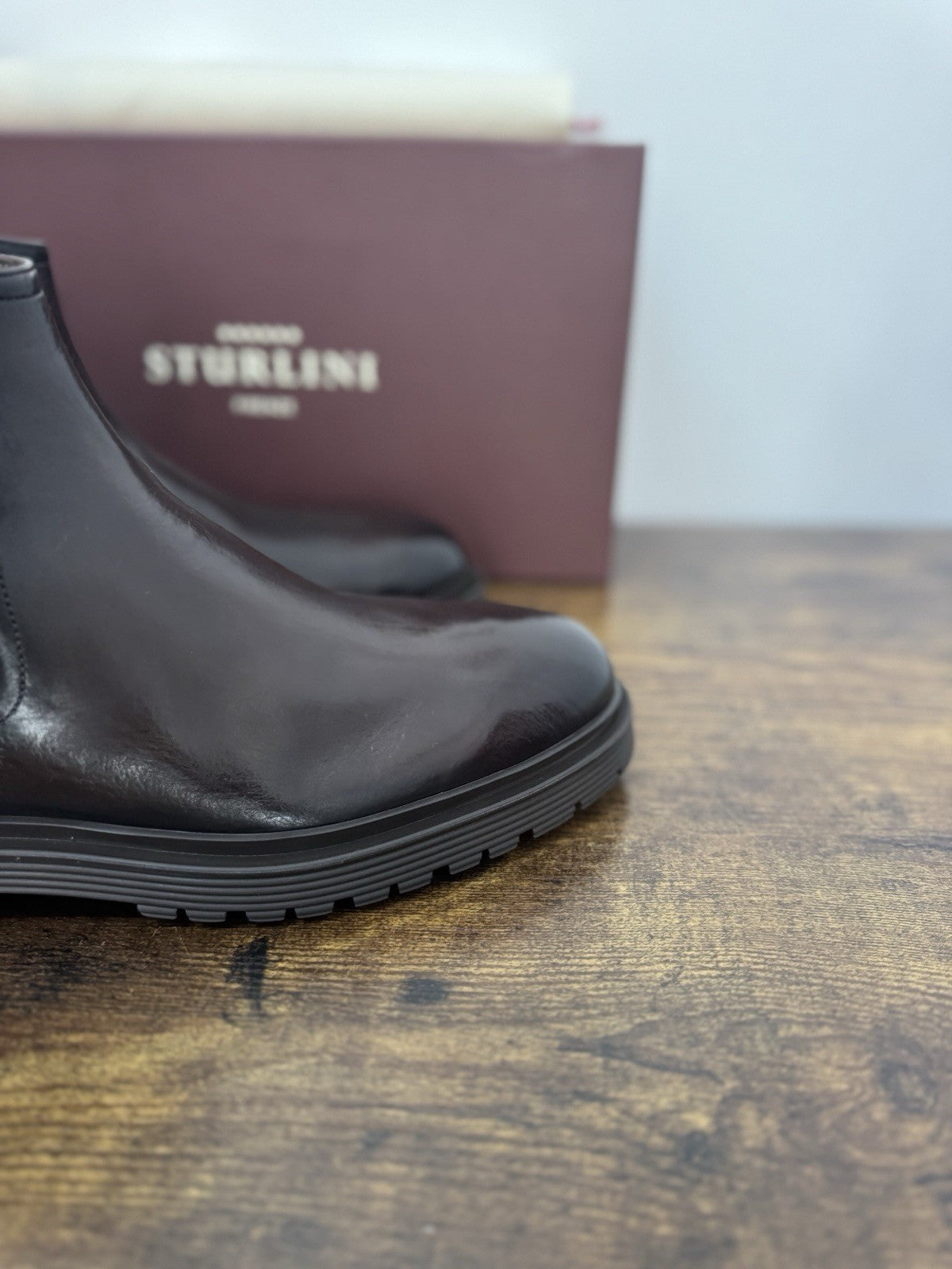 Sturlini Chelsea Boot Pelle Marrone Casual Ultra Flex Uomo 41
