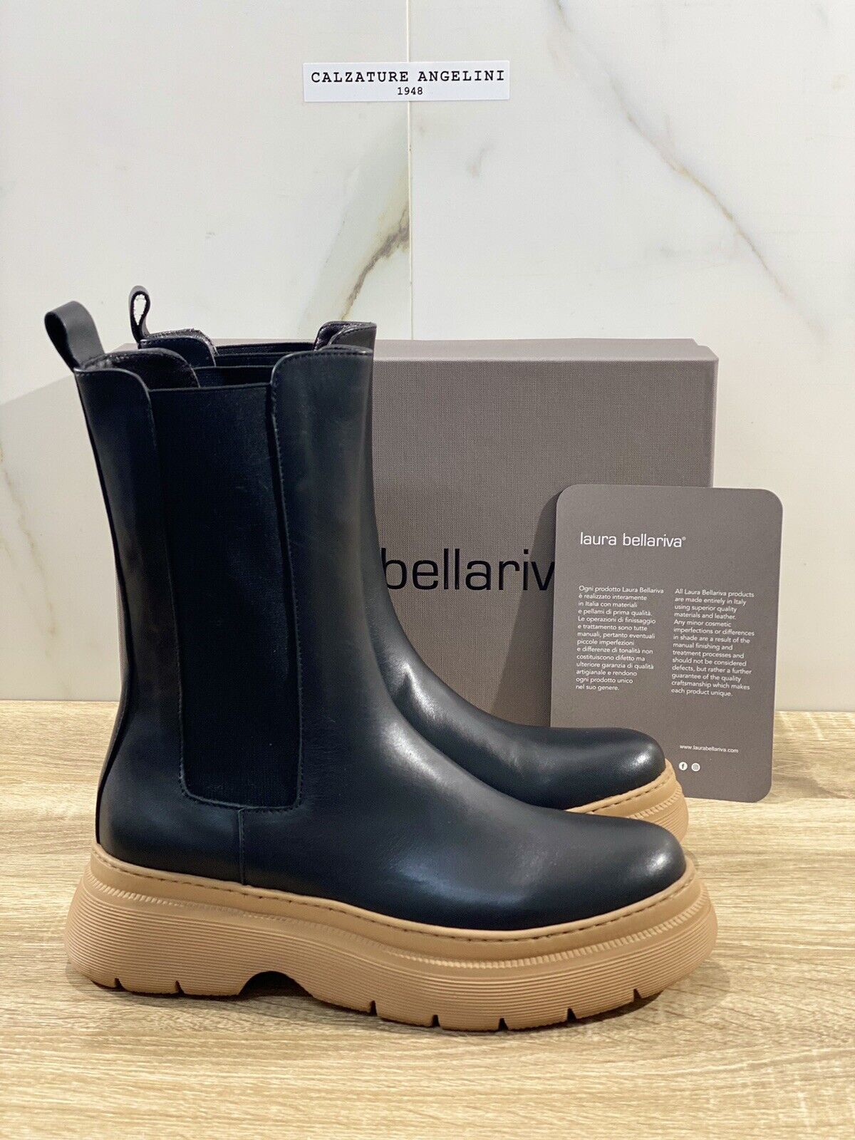 Laura Bellariva CHELSEA BOOT donna pelle nero extra light 40