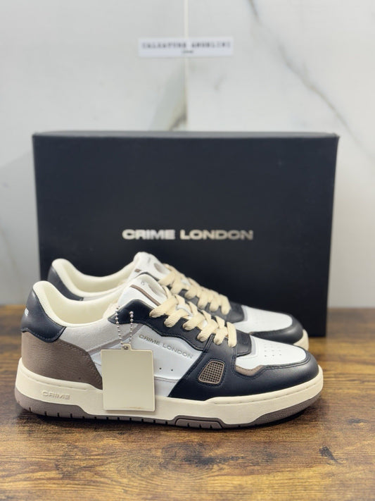 Crime London Sneaker Uomo Off Court Og       Pelle  Nero Casual Men Shoes 41