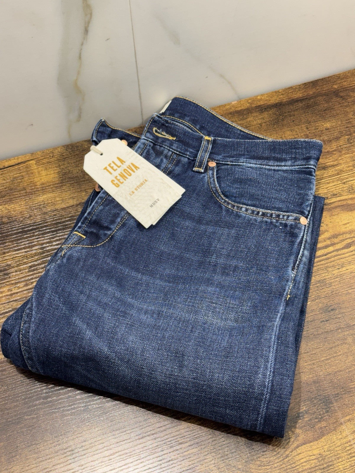 Tela Genova Jeans  5 Tasche Blu Uomo 33