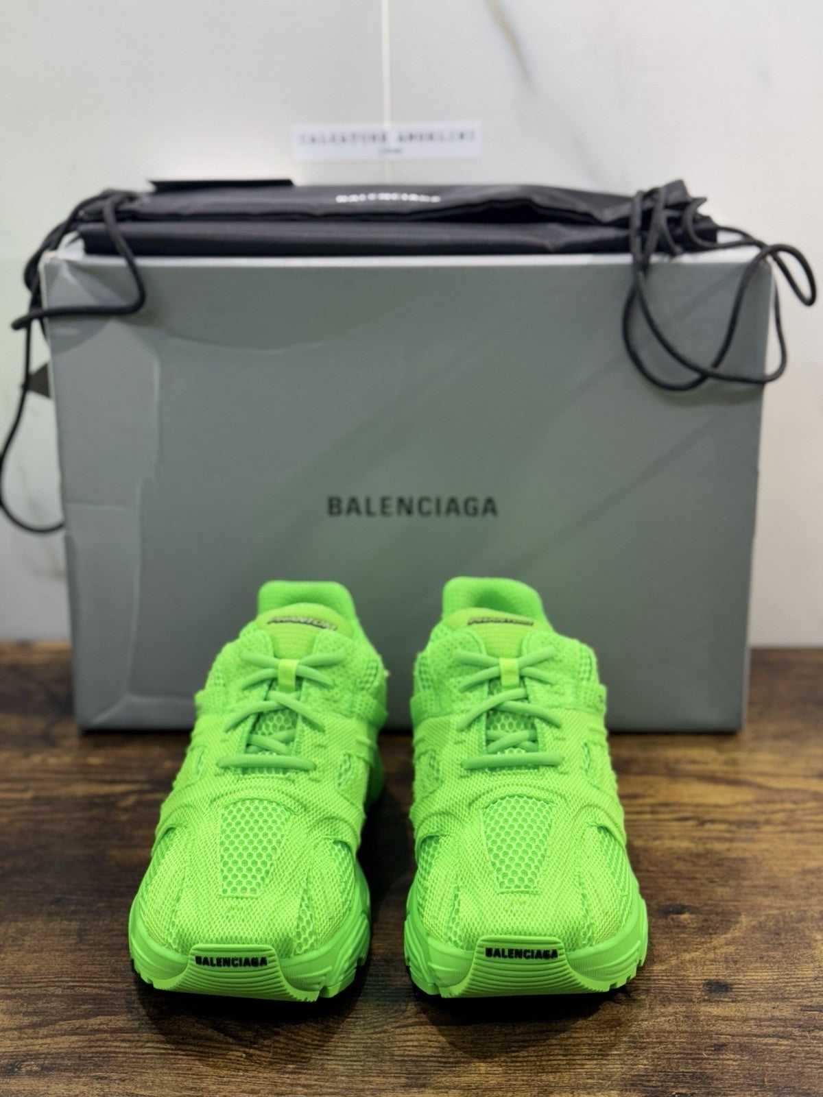 Balenciaga Phantom Sneaker Fluo Green Luxury Balenciaga Uomo 41