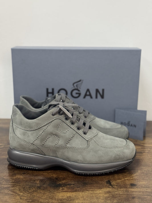 Hogan Interactive Icon Pelle Nabuck Piombo   Casual Sneaker Hogan Uomo 42.5