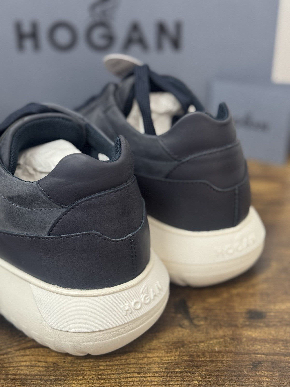 Hogan Interactive 3 Pelle Nabuk Blu  Casual Hogan Uomo 40