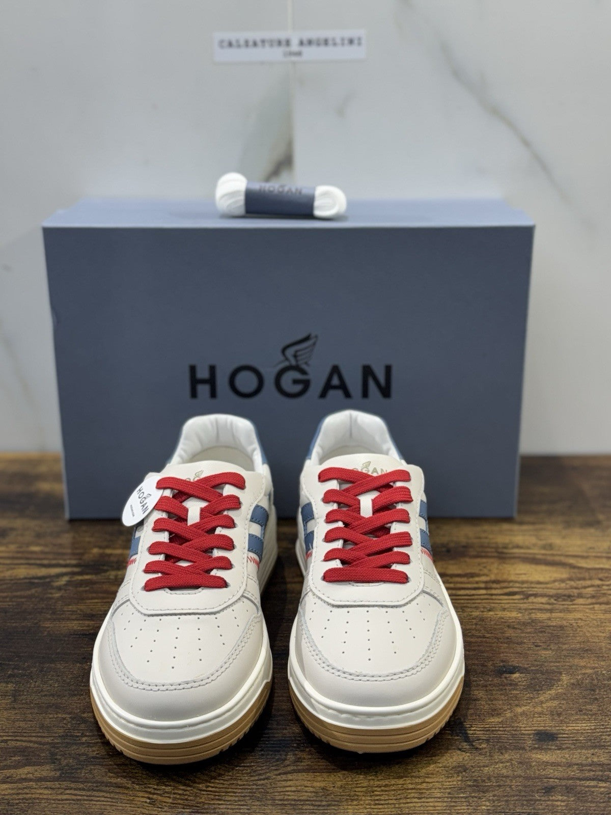 Hogan H630 Sneaker Pelle Crema  Memory Foam Scarpa Hogan Uomo 43