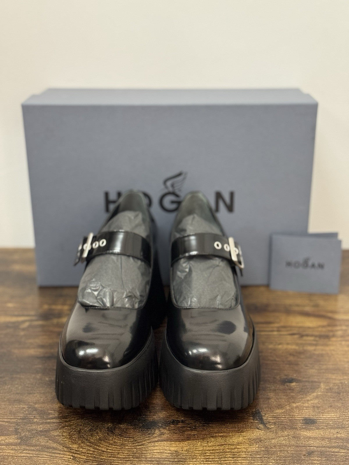 Hogan H651 Wedge Ballerina Pelle Nera Casual Hogan Donna 37.5