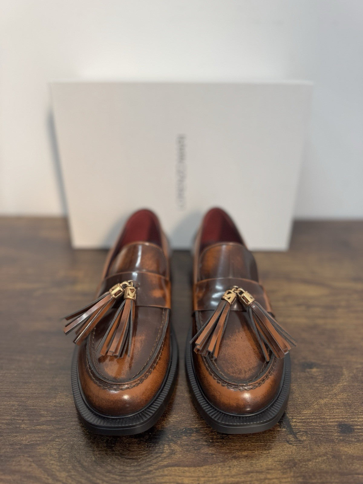 Lorenzo Mari Mocassino Pelle Cuoio Casual Donna 40