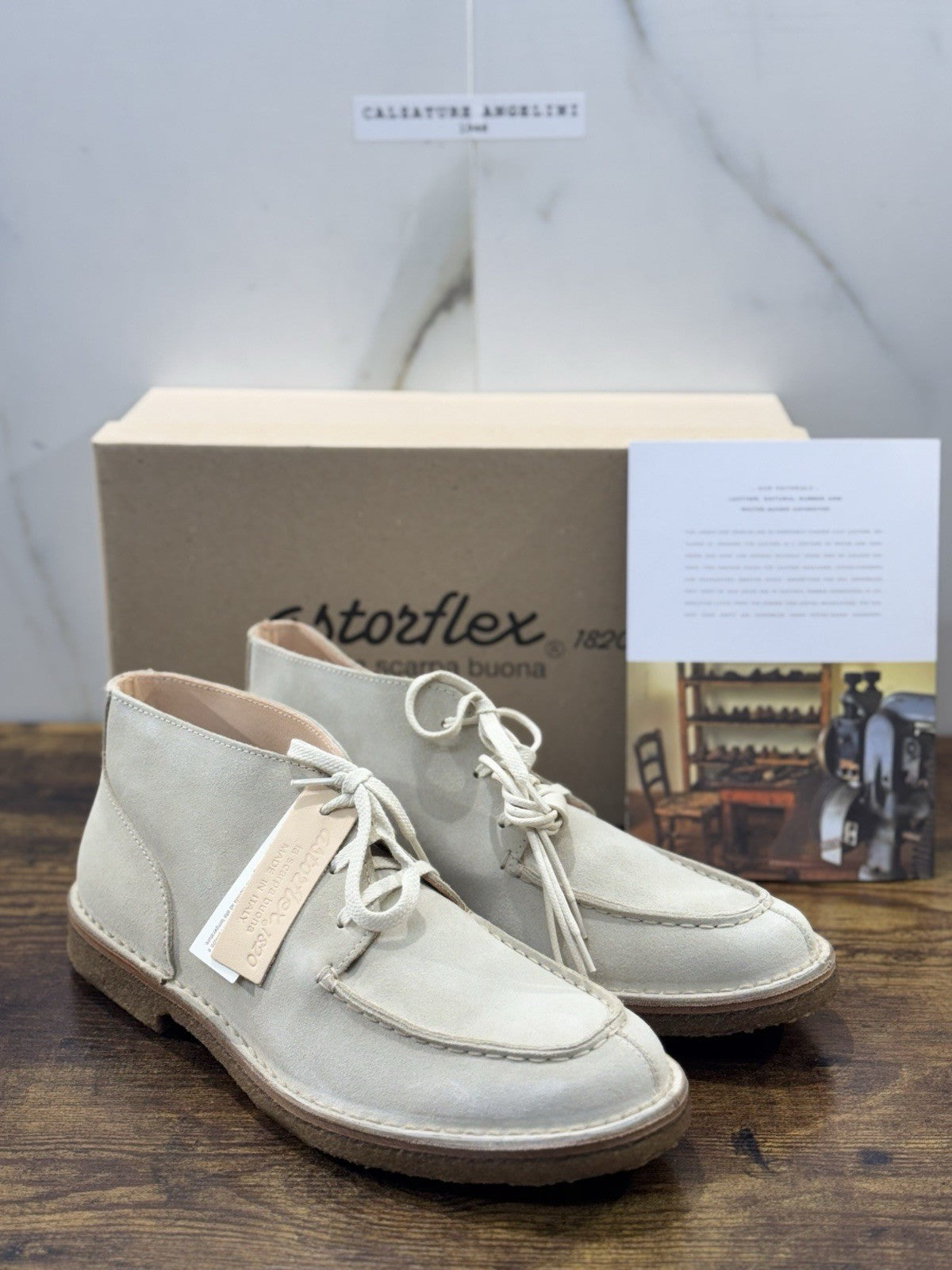 Astorflex Deukeflex  Polacchino  Suede Ecru’  Casual Boot Uomo 42
