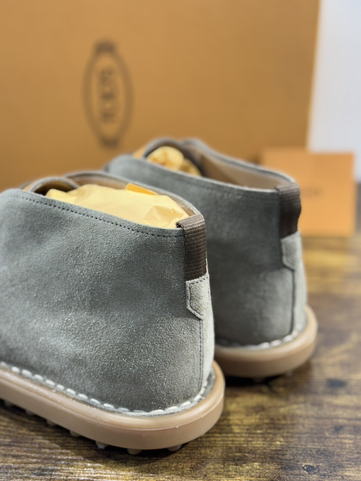 Tod’s Polacchino Uomo Icon Sport Casual Luxury Tod’s Men Shoe Suede Tortora 41