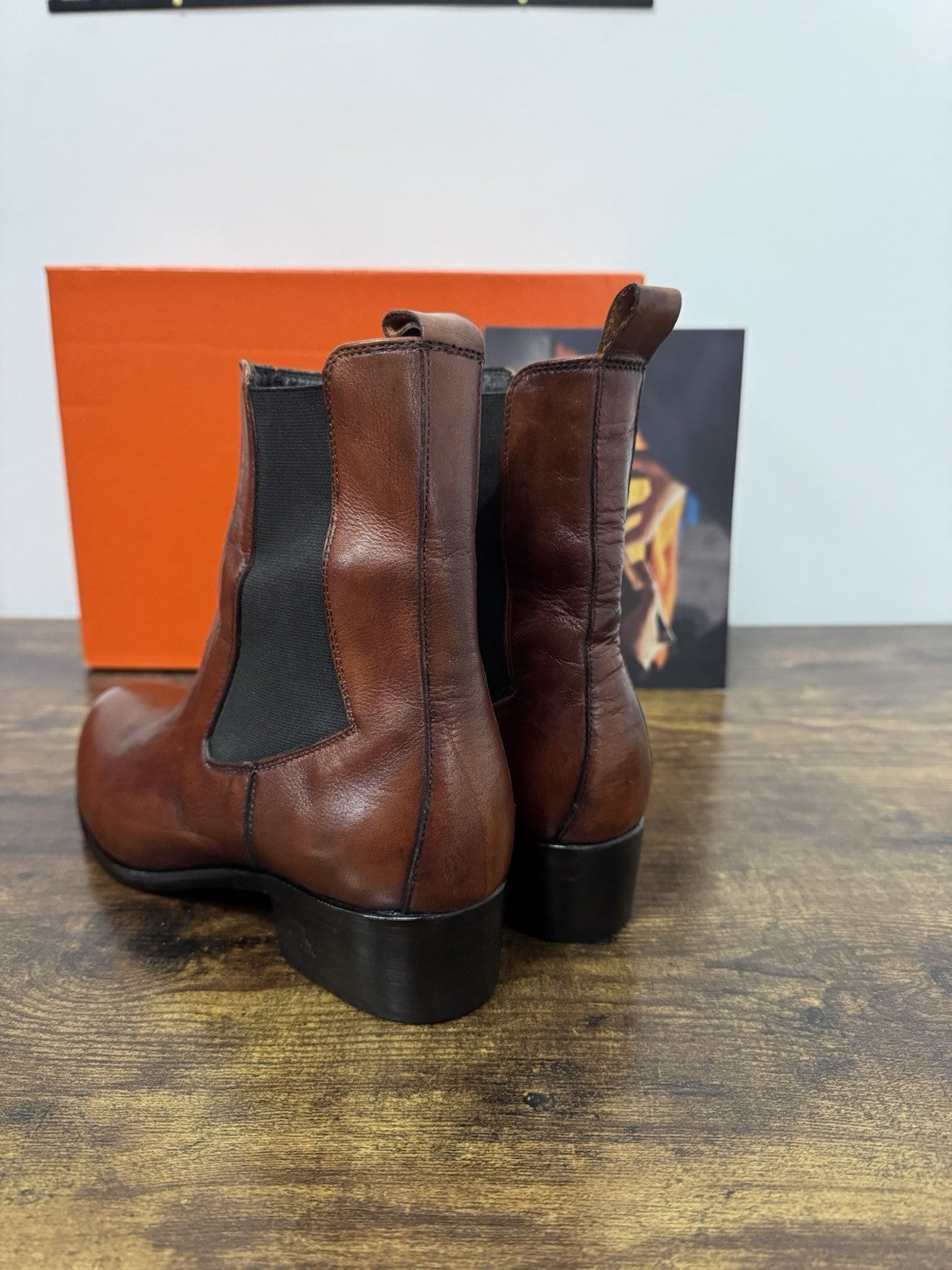 Morgillo Stivaletto Pelle Marrone 100% Made In Italy Casual Donna 37