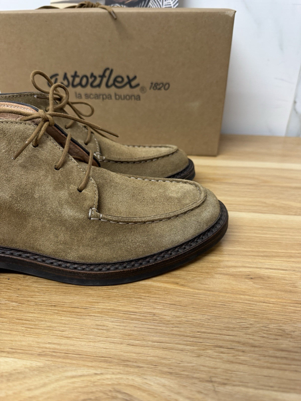 Astorflex Deukeflex Suede Whiskey Top Quality Italy Uomo 42