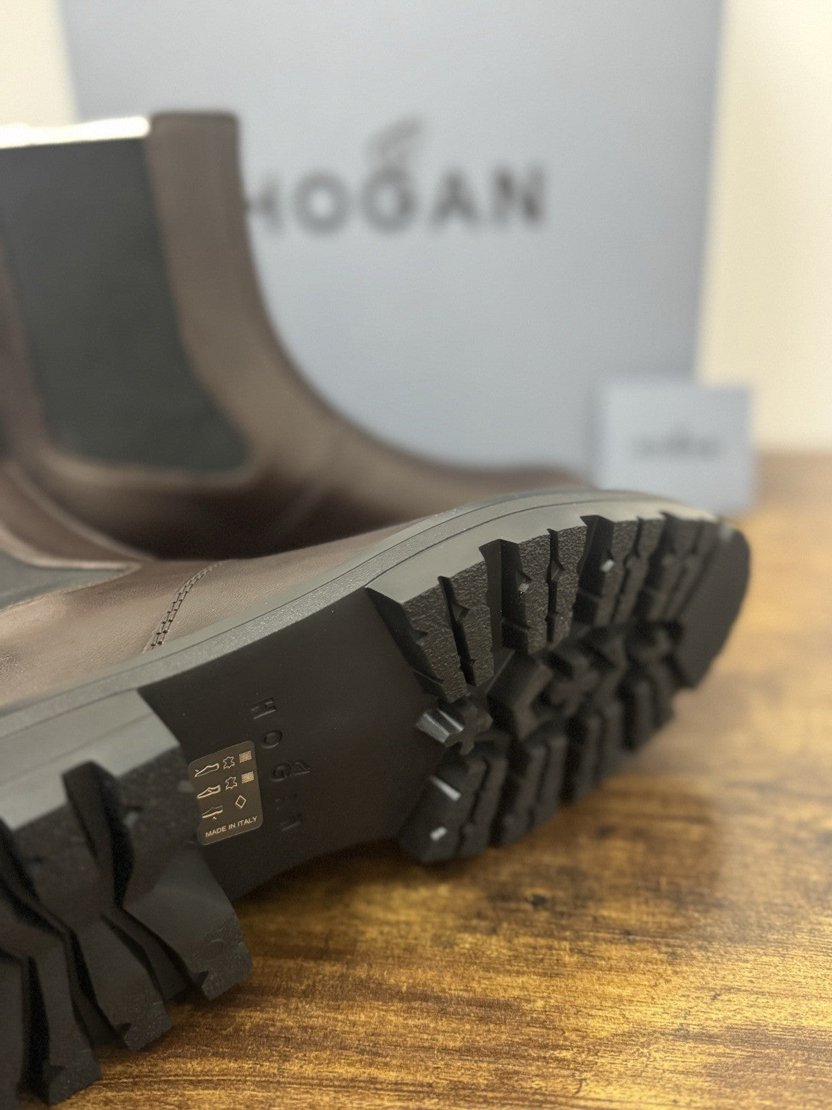 Hogan H673 Chelsea Boot Uomo Pelle  Testa Moro Extra Light Casual Boot Uomo 41.5