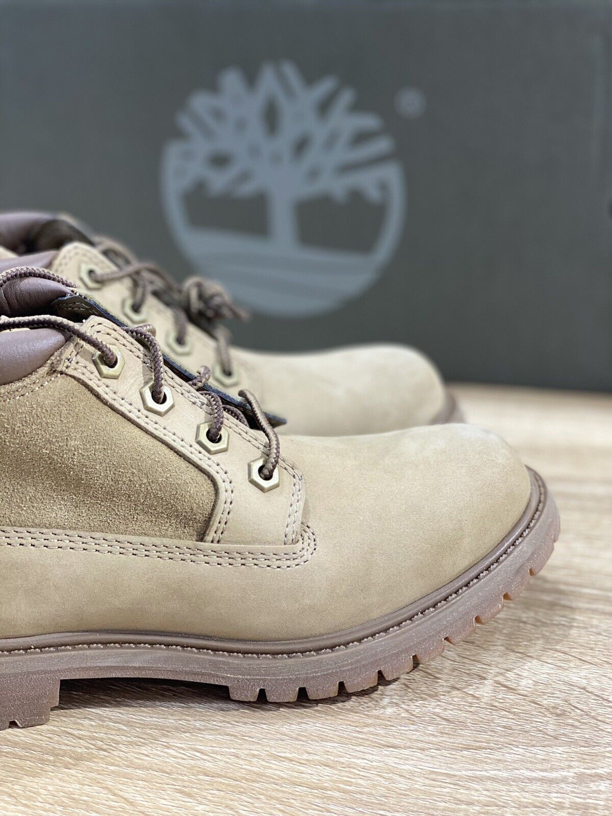 Timberland Nellie Chukka Boot In Nubuck Light Brown Icon Boot Timberland 37.5