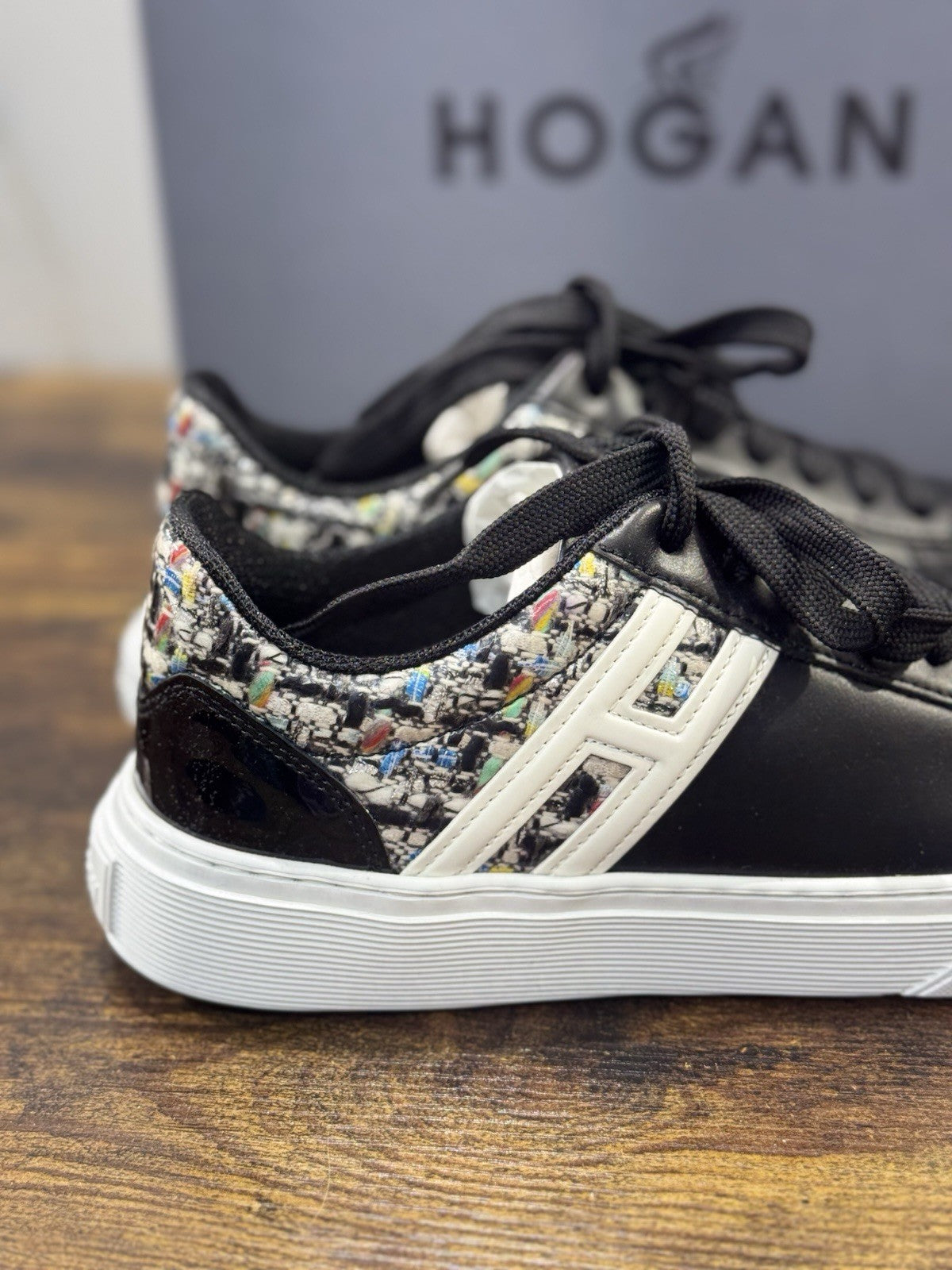 Hogan H365  Sneaker Pelle Nera   Casual Hogan Donna 35