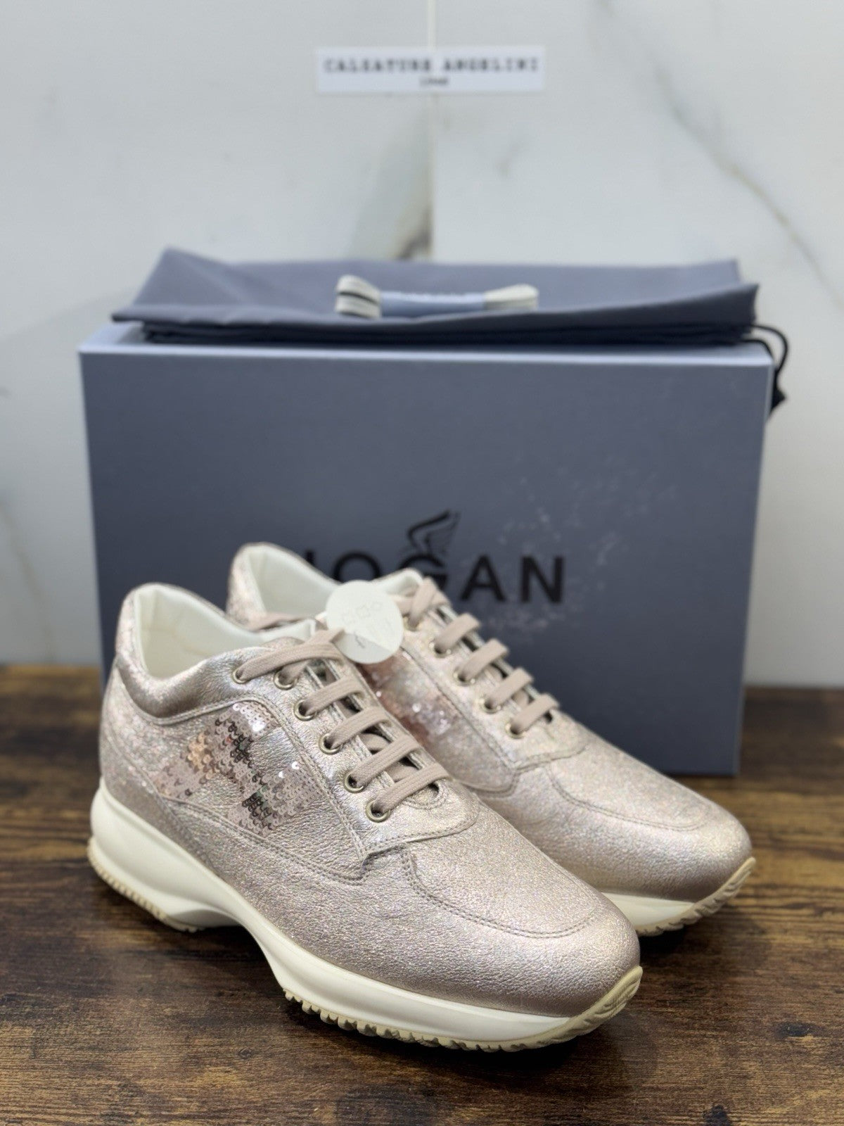 Hogan Interactive Pelle Rosa H Paiettes    Casual Hogan Donna 37