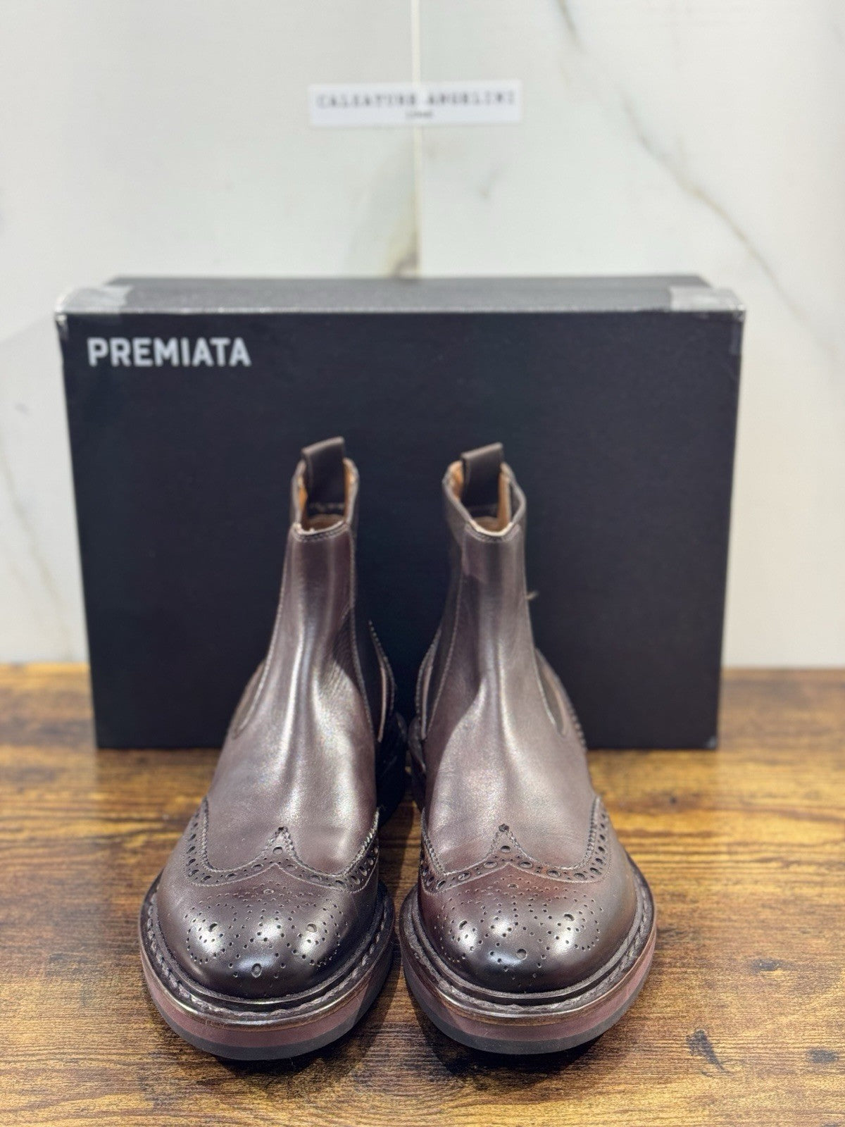 Premiata Chelsea Boot Uomo 1 Linea Pelle Ebano Luxury Premiata Men Boot 44