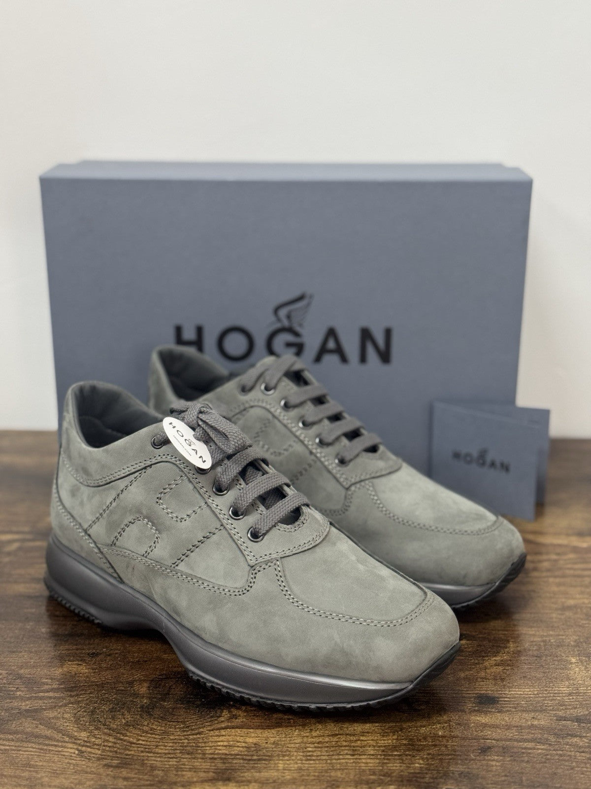 Hogan Interactive Icon Pelle Nabuck Piombo   Casual Sneaker Hogan Uomo 40