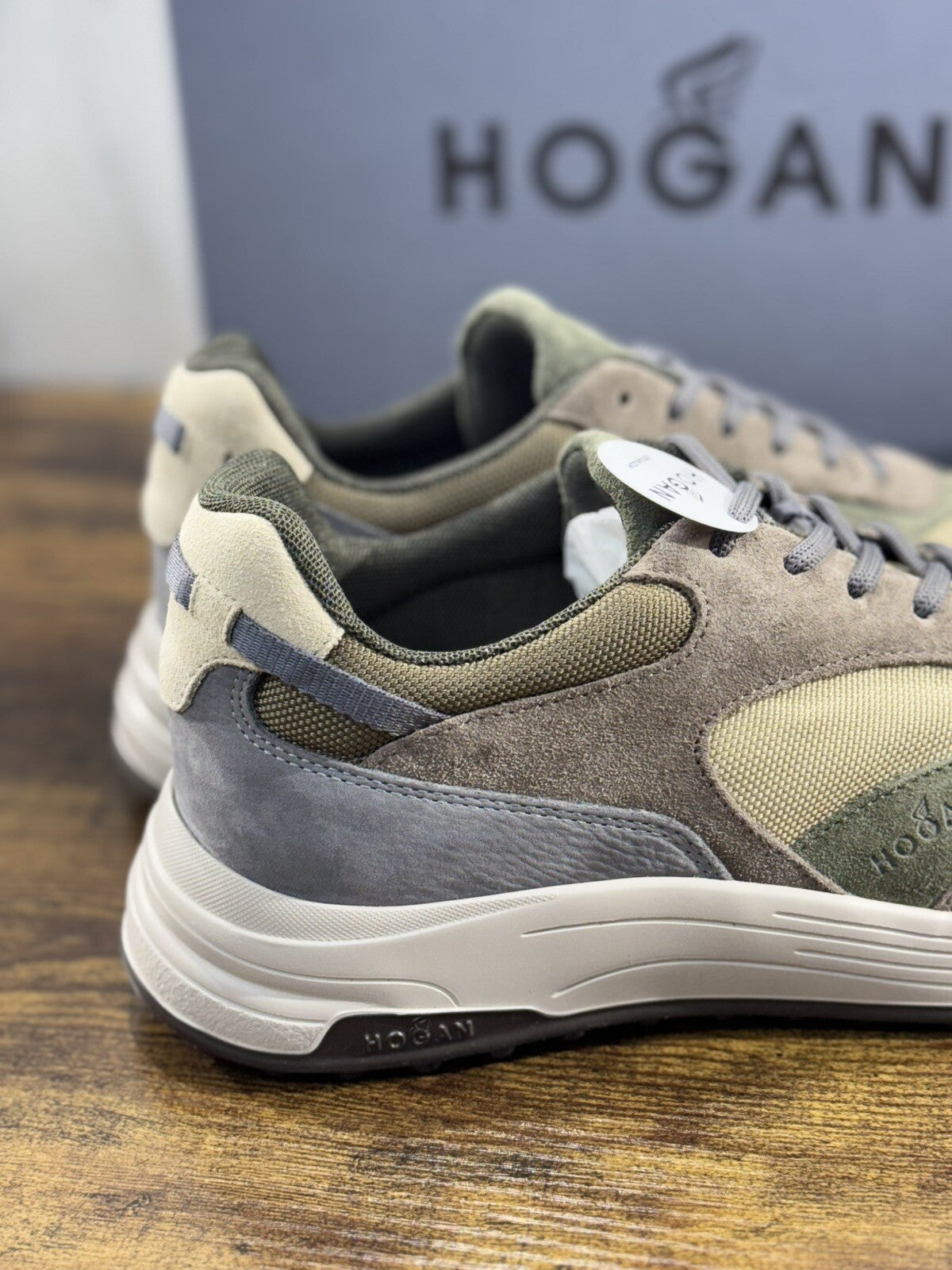 Hogan Hyper light  sneaker Pelle Verdone memory foam Luxury Hogan Men Shoes 40
