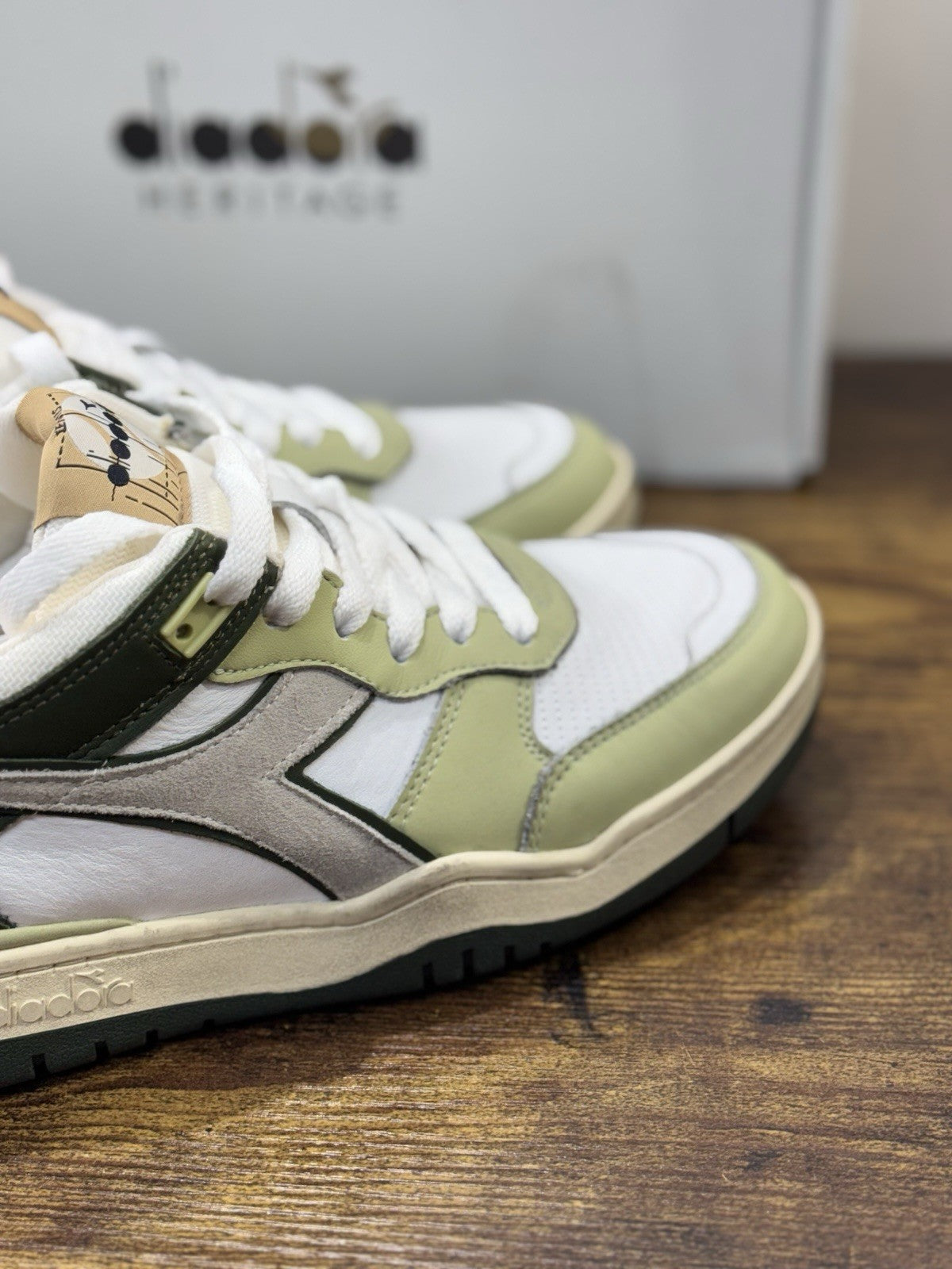 diadora heritage Sneaker B.560 Used Kombo Green  Made In Italy  Uomo 42.5