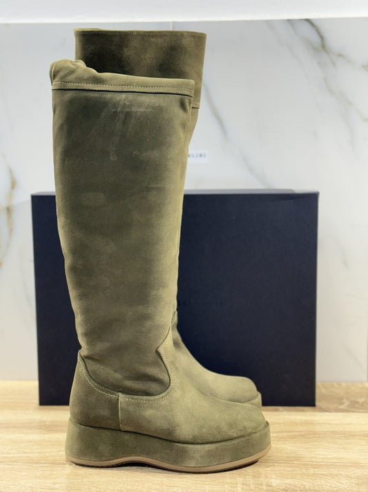 Paloma Barcelo’ Stivale Donna  Roy    Donna Suede Crosta Olive  Zeppa  40